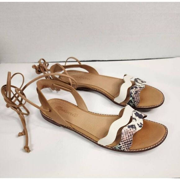 Madewell The Wave Lace Up Gladiator Sandals Sz 7 - Picture 1 of 10